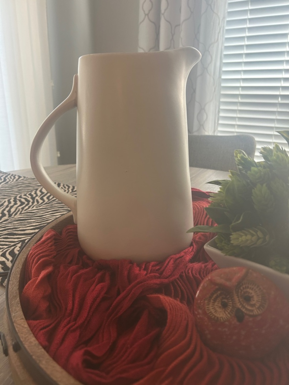 Hearth & Hand Cream Stoneware Pitcher